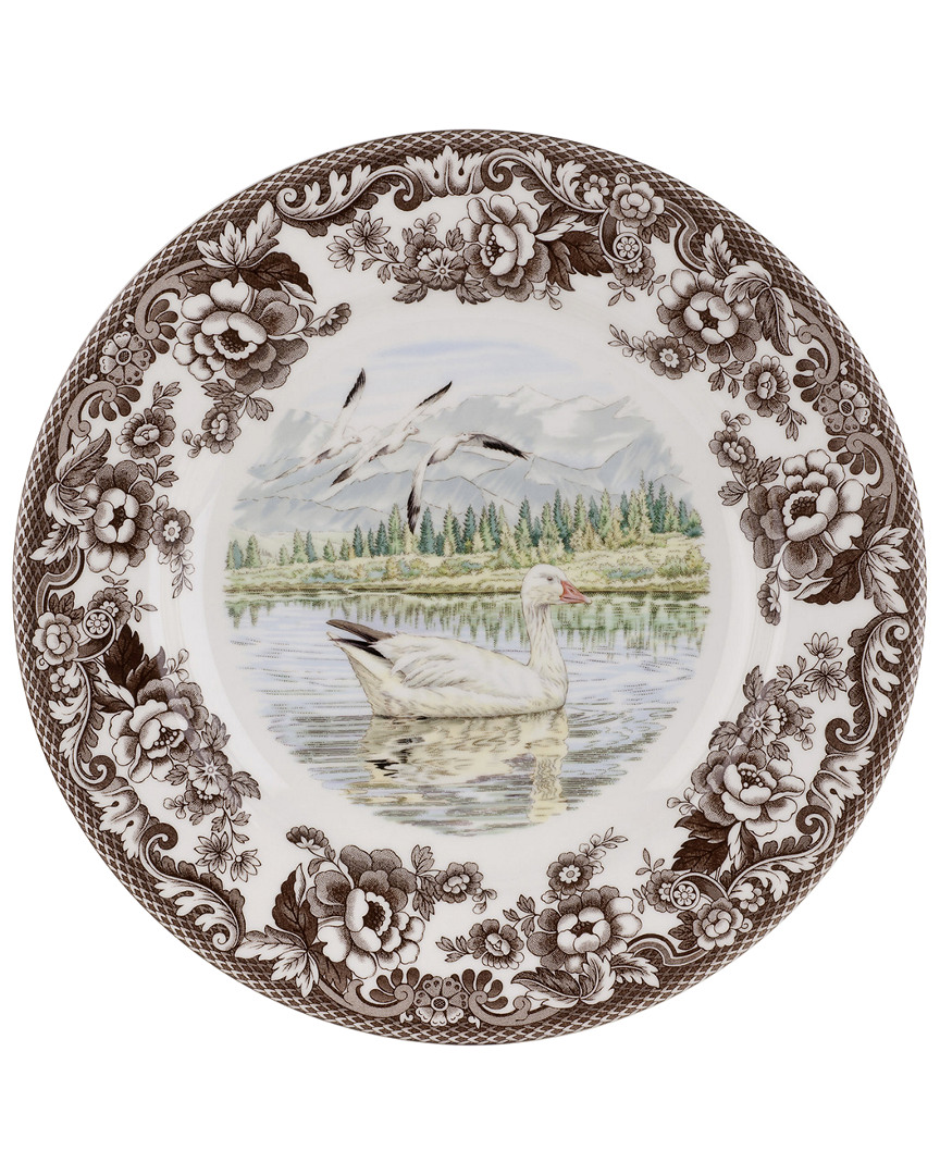 Spode Woodland Snow Goose Dinner Plate