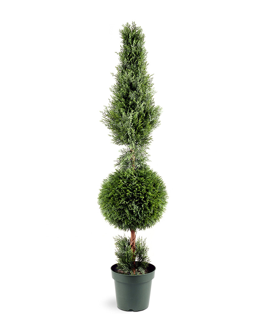 National Tree Company 60in Juniper Cone & Ball Tree With Pot