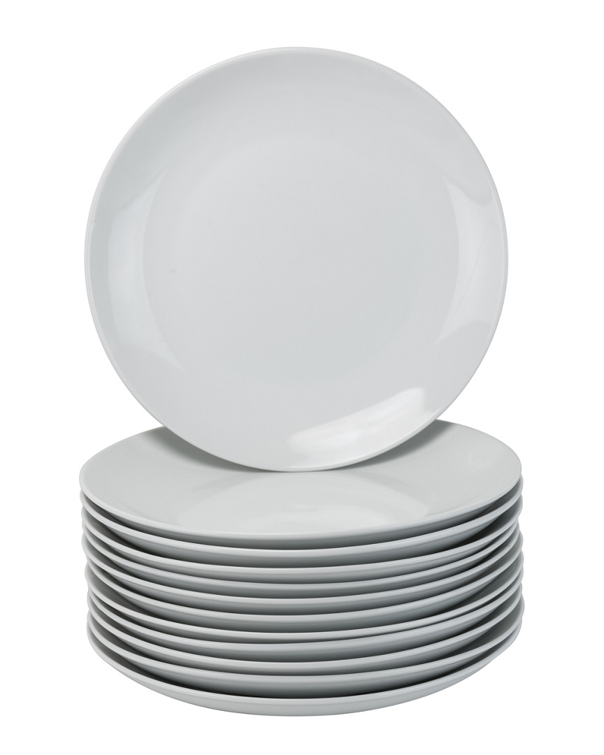 Ten Strawberry Street Coupe Set Of 12 Dinner Plates