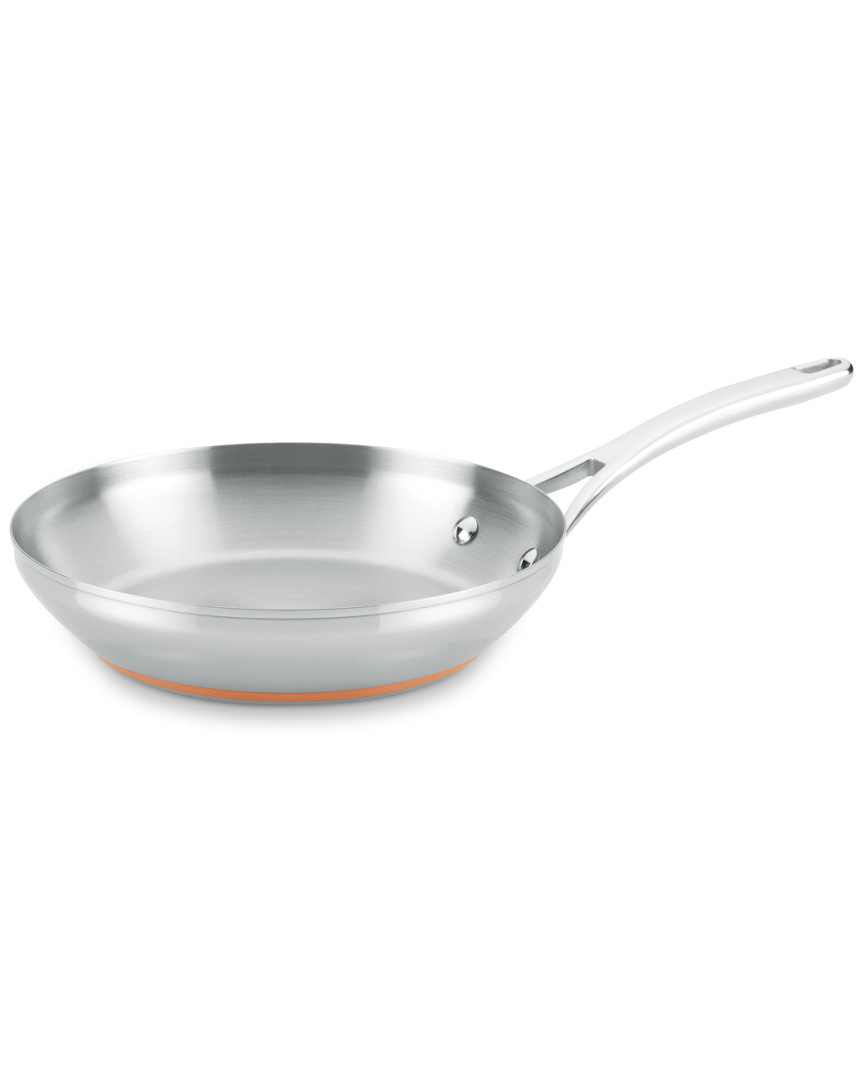 Anolon Nouvelle Copper Stainless Steel 10.5in Fry Pan In Metallic