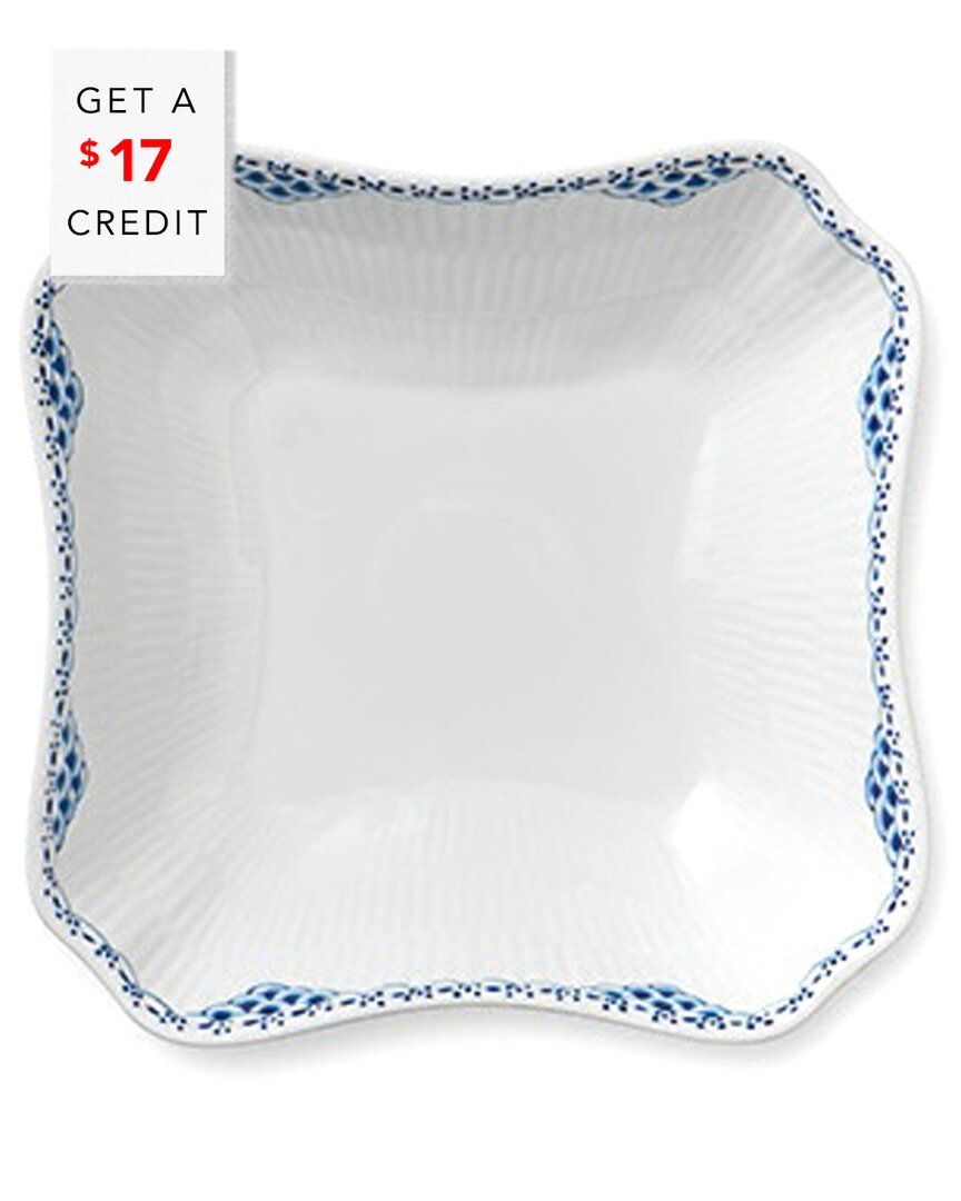 Royal Copenhagen 10in Princess Square Bowl With $17 Credit