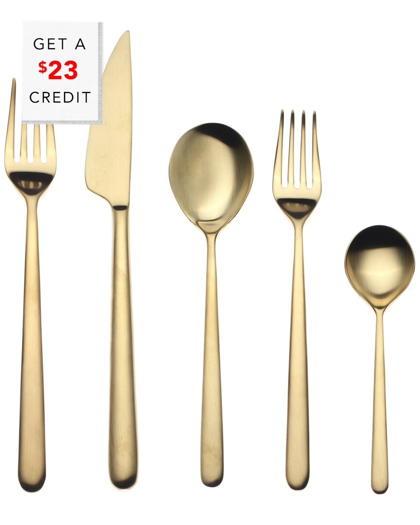 Mepra 5pc Flatware Set With $23 Credit