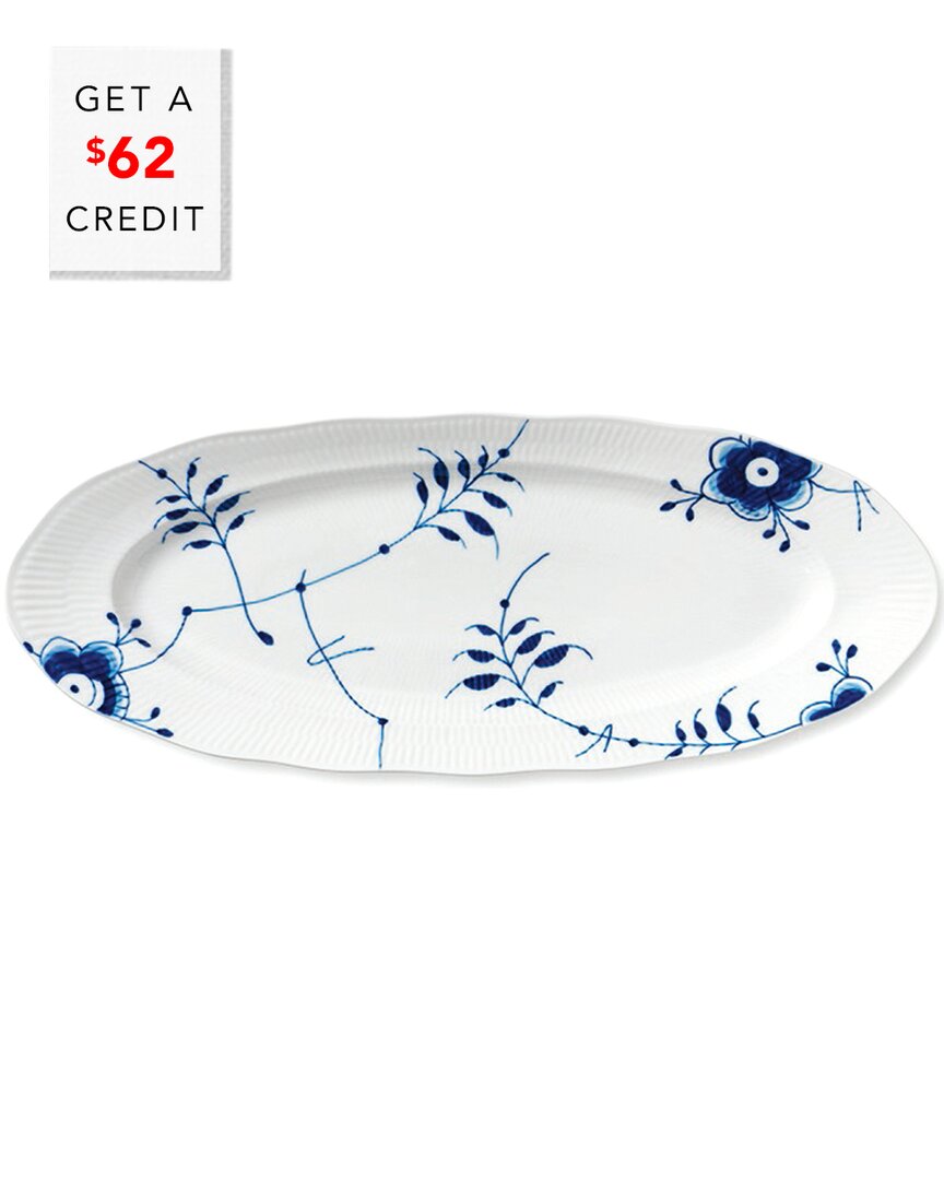 Royal Copenhagen Blue Fluted Mega Fish Platter