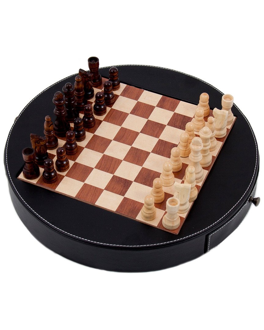 Bey-berk Leather Chess Set