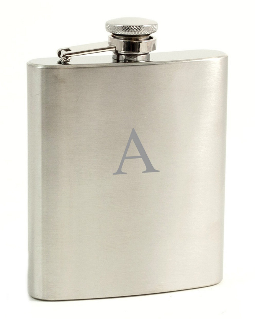Shop Bey-berk Monogrammed Stainless Steel Flask, (a-z)