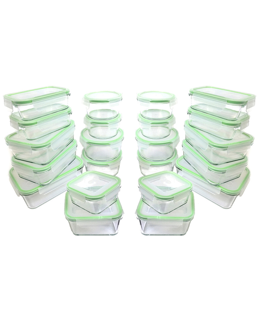 Kinetic Gogreen Glassworks 44pc Glass Food Storage Container Set