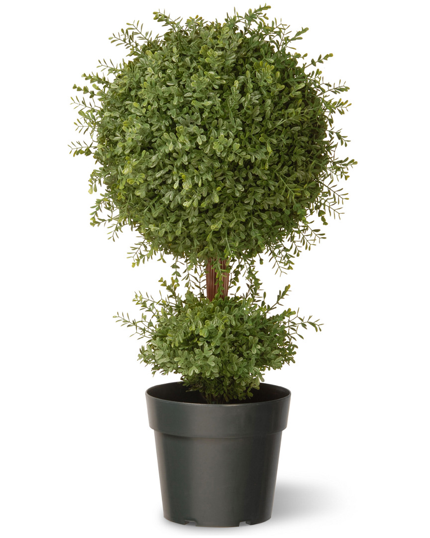 National Tree Company 30in Mini Tea Leaf Topiary In Multicolor