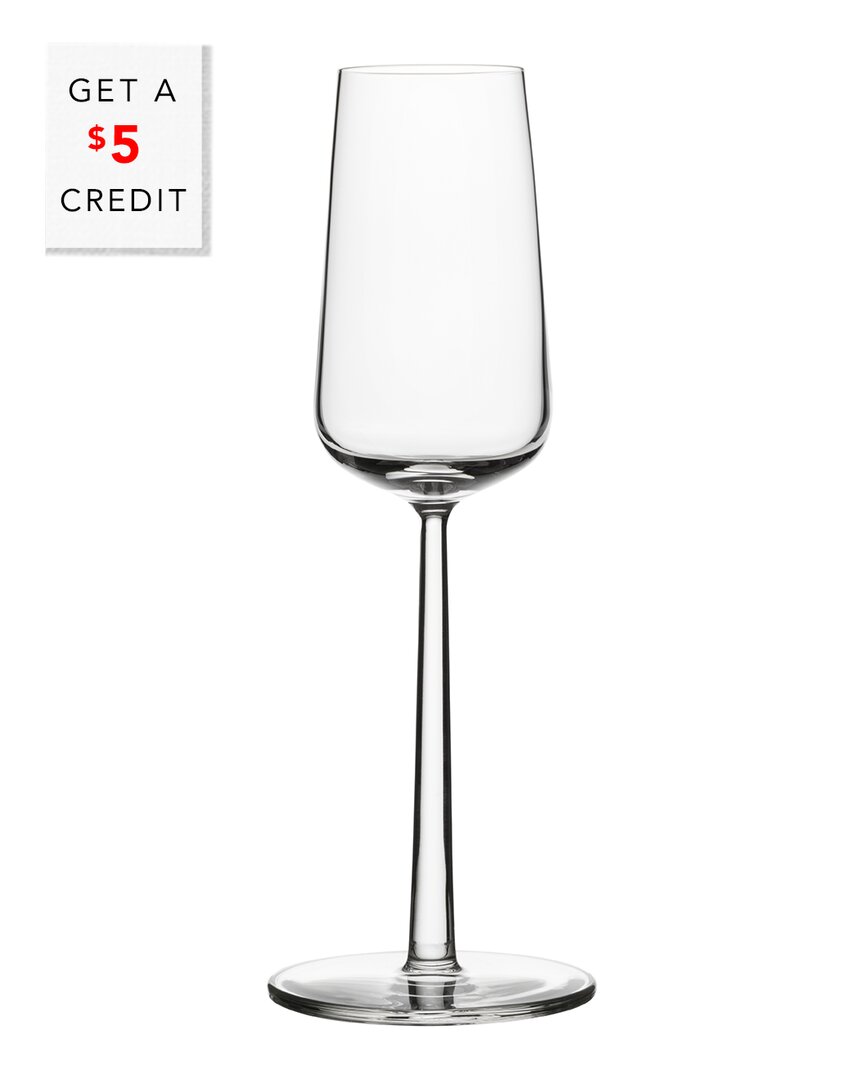 Iittala Essence 7oz Set Of 2 Champagne Glasses With $5 Credit In Nocolor