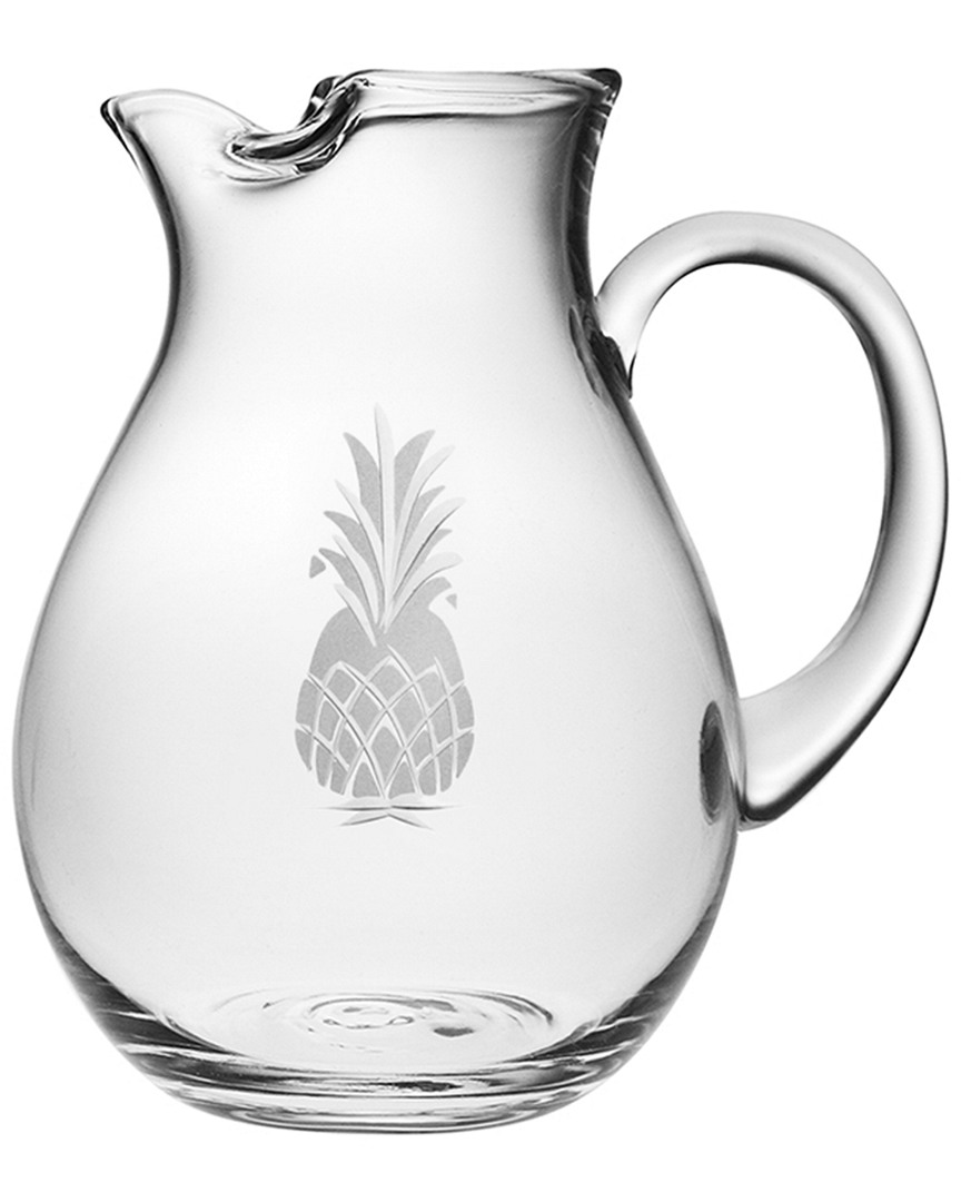 Susquehanna Glass Pineapple Handcut Classic Round Pitcher