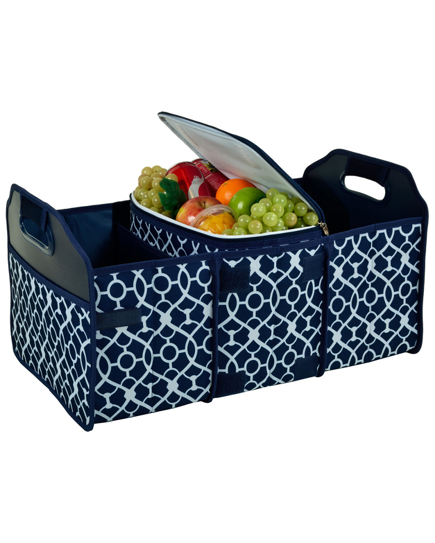 Picnic At Ascot Trellis Trunk Organizer & Cooler Set