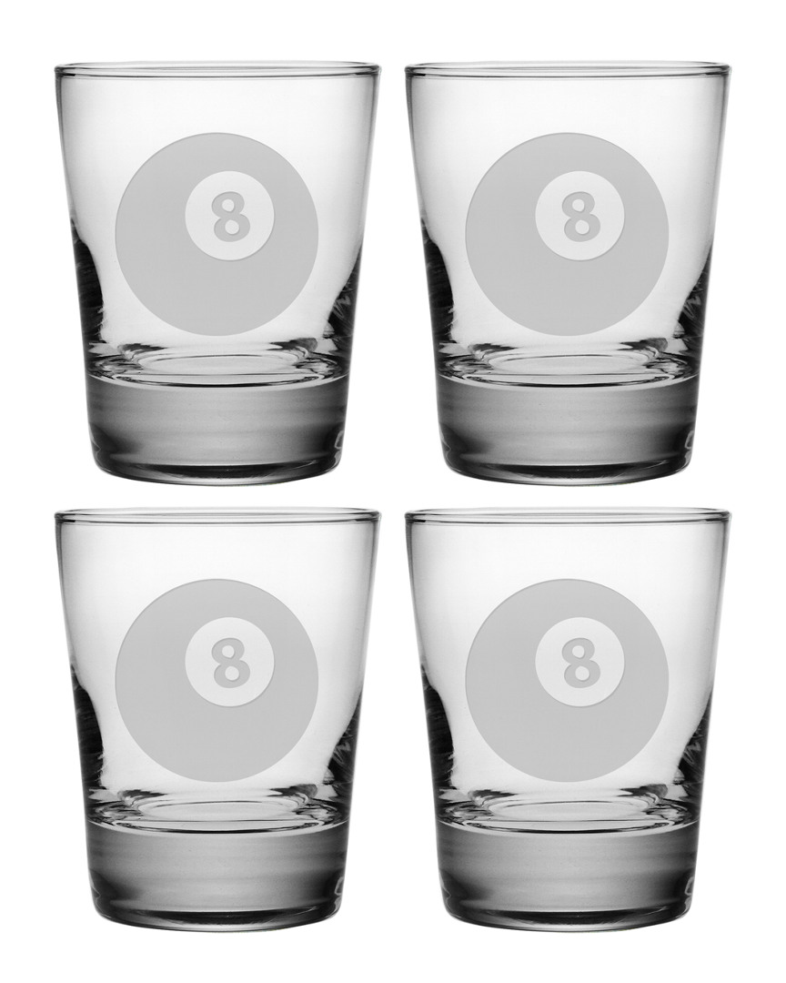 Susquehanna Glass 8-ball Set Of 4 Double Old-fashioned Glasses