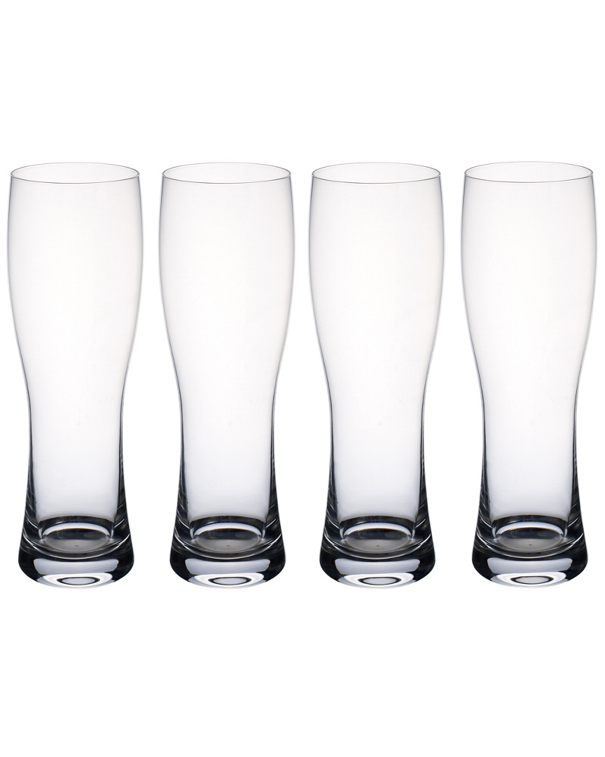 Villeroy & Boch Purismo Wheat Beer Pilsner Glass, Set Of 4