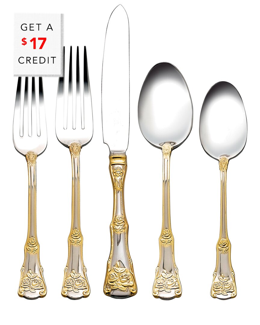 Shop Royal Albert Old Country Roses 20pc Flatware Set With $17 Credit