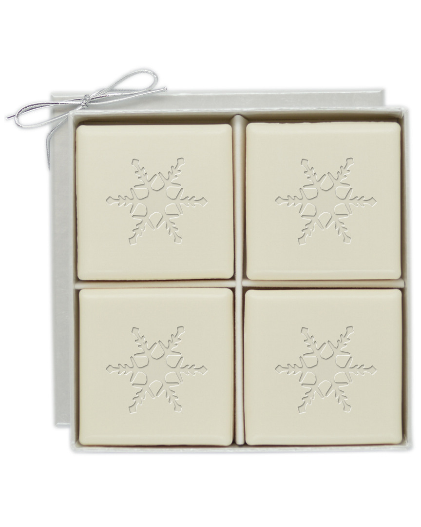 Carved Solutions Snowflake 4pc Soap Set In Neutral