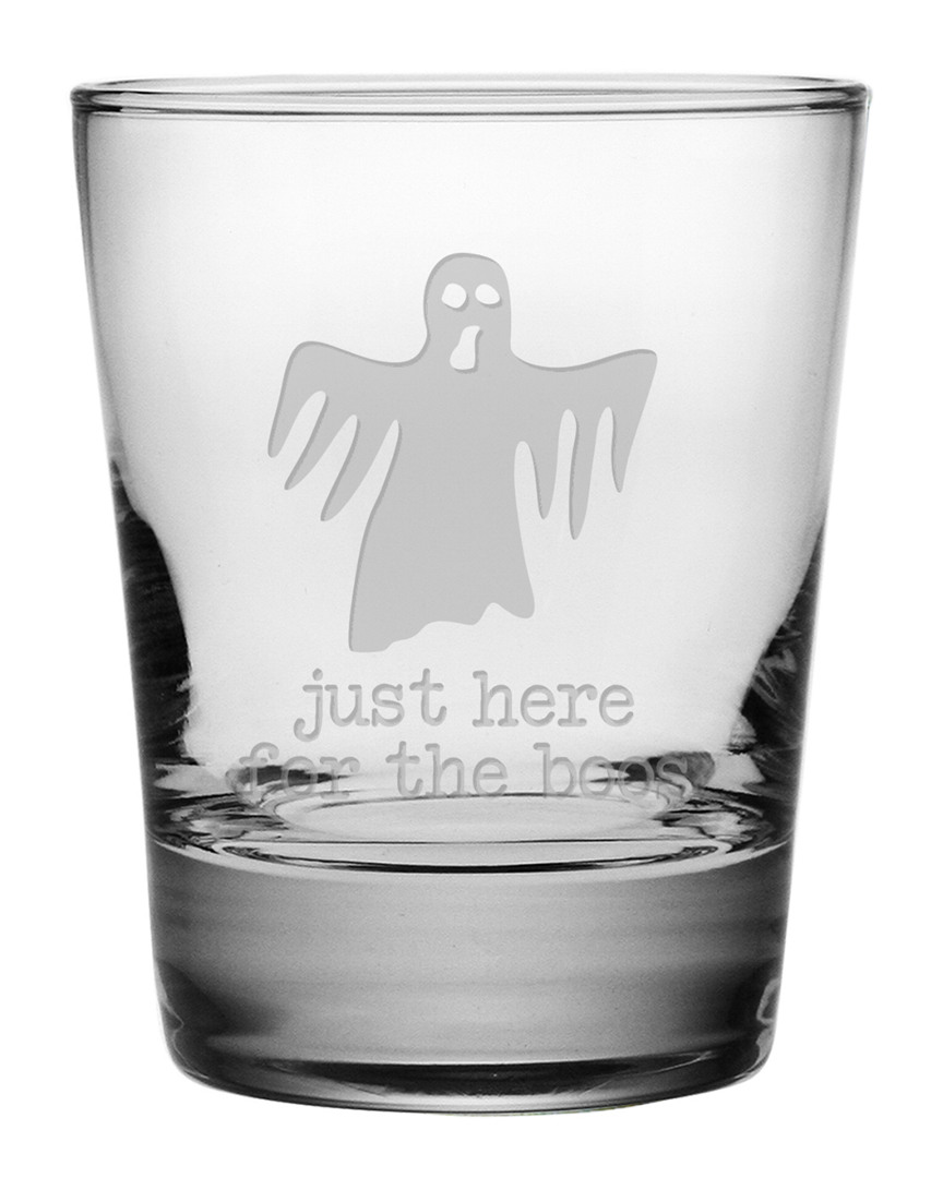 Susquehanna Glass Ghost Set Of Four 13.25oz Double Old-fashioned Glasses