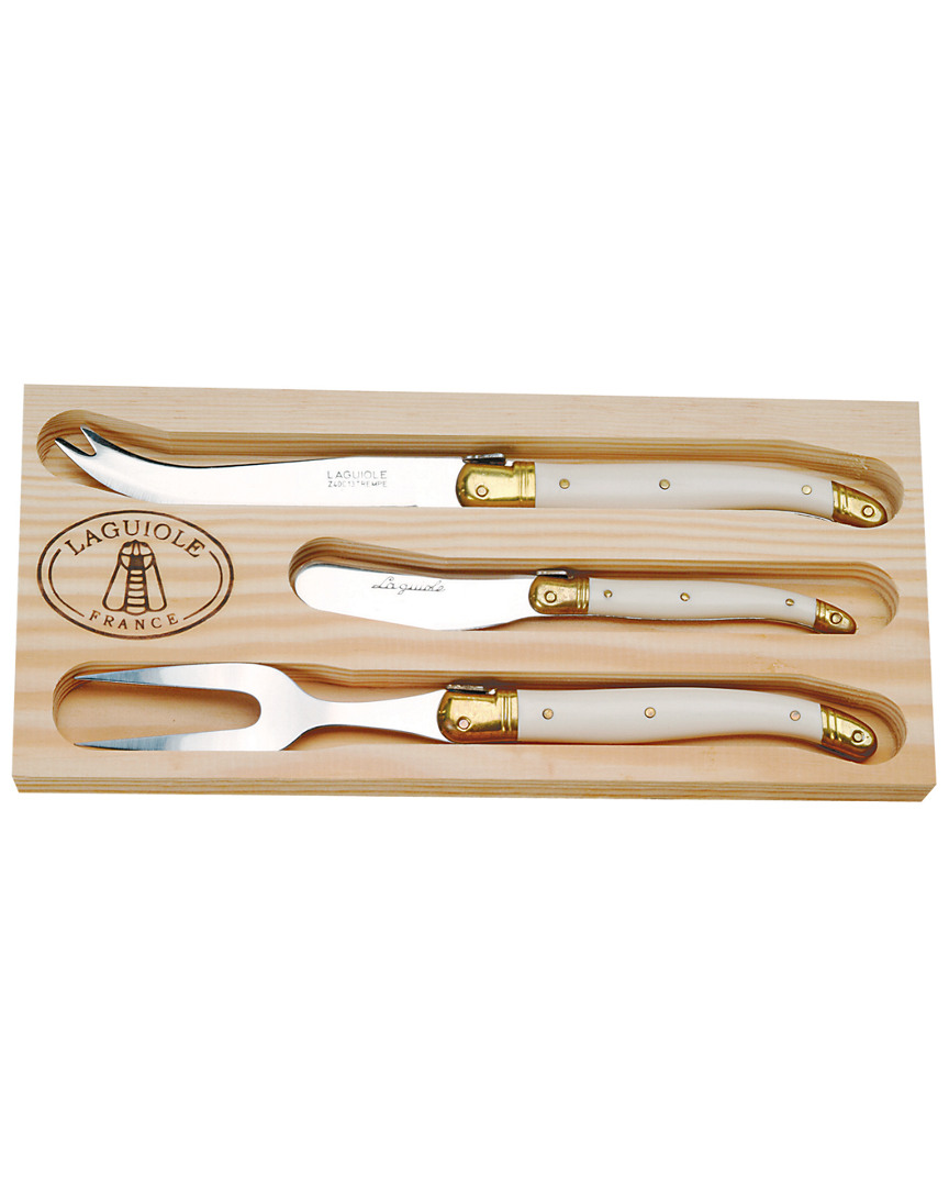 Jean Dubost Laguiole 3pc Cheese Set In Nocolor