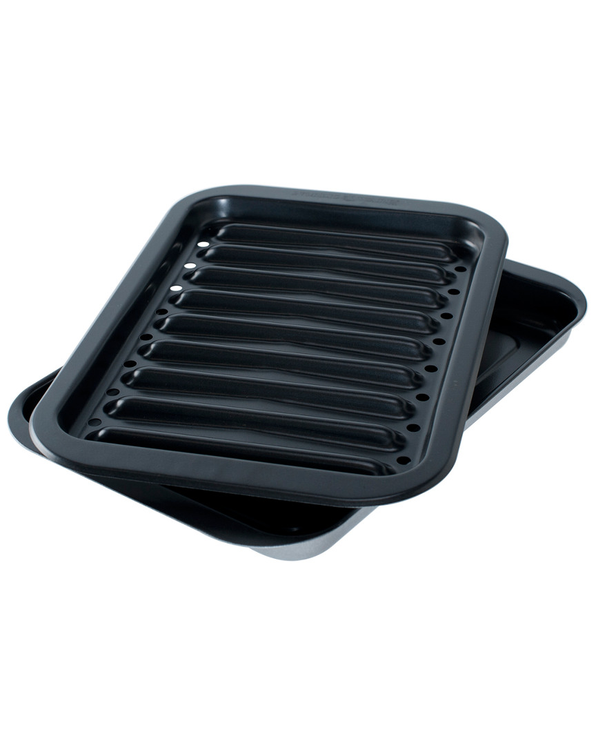 Nordic Ware Aluminized Steel Broiler Grill And Oven Pan Set