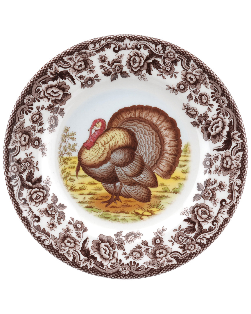 Spode Woodland Turkey Salad Plate