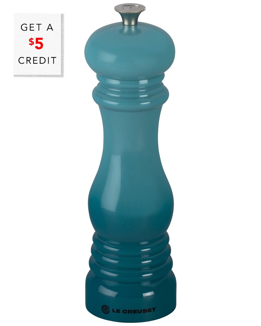 LE CREUSET PEPPER MILL WITH $5 CREDIT