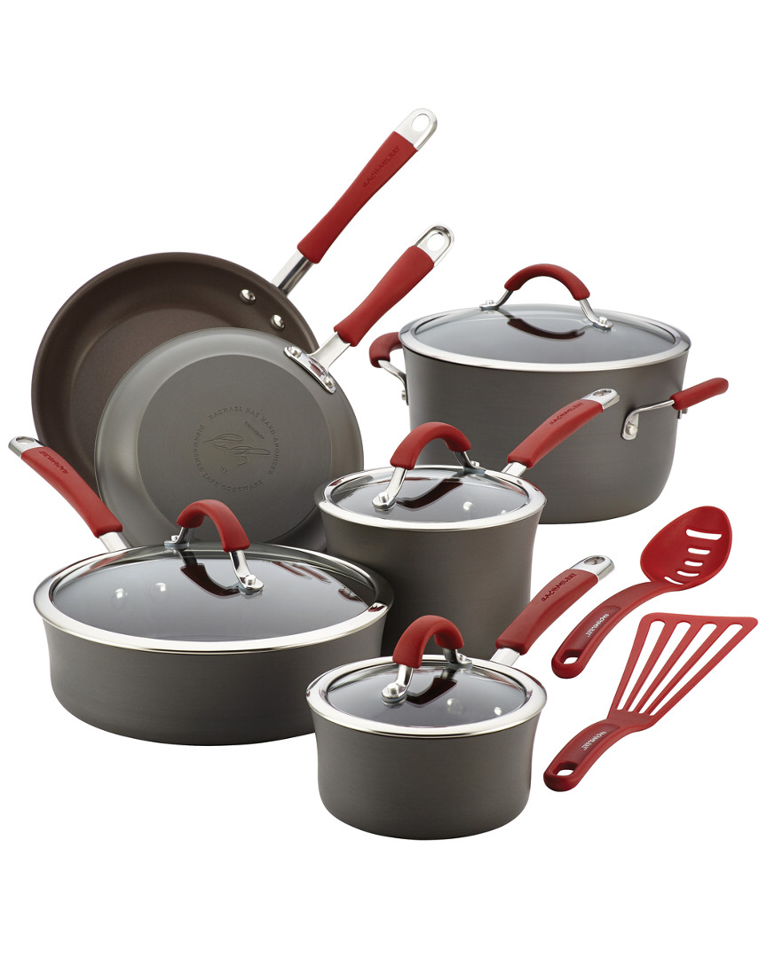 Rachael Ray 12pc Hard-anodized Nonstick Cookware Set