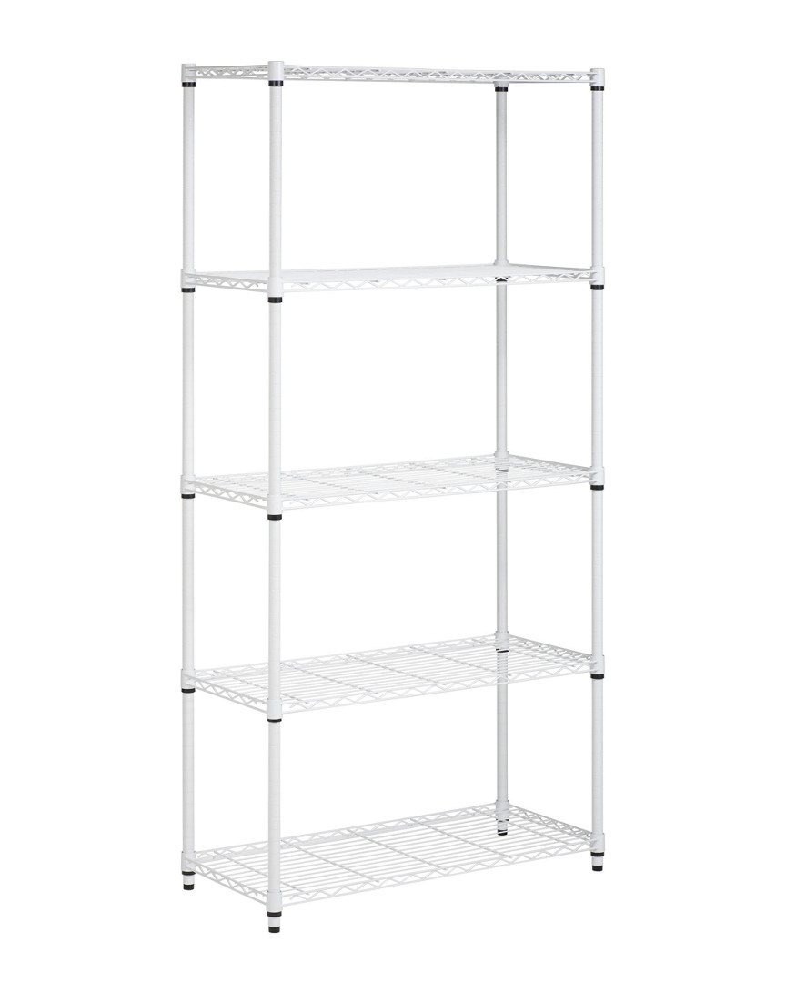 Honey-can-do 5-tier White Storage Shelves In Nocolor