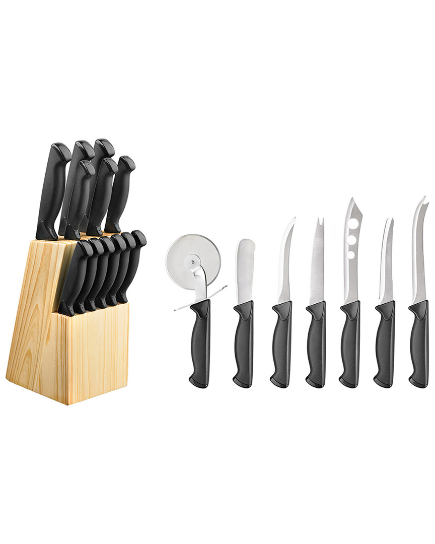 Hampton Forge Emmet 20pc Cutlery Block Set In Black