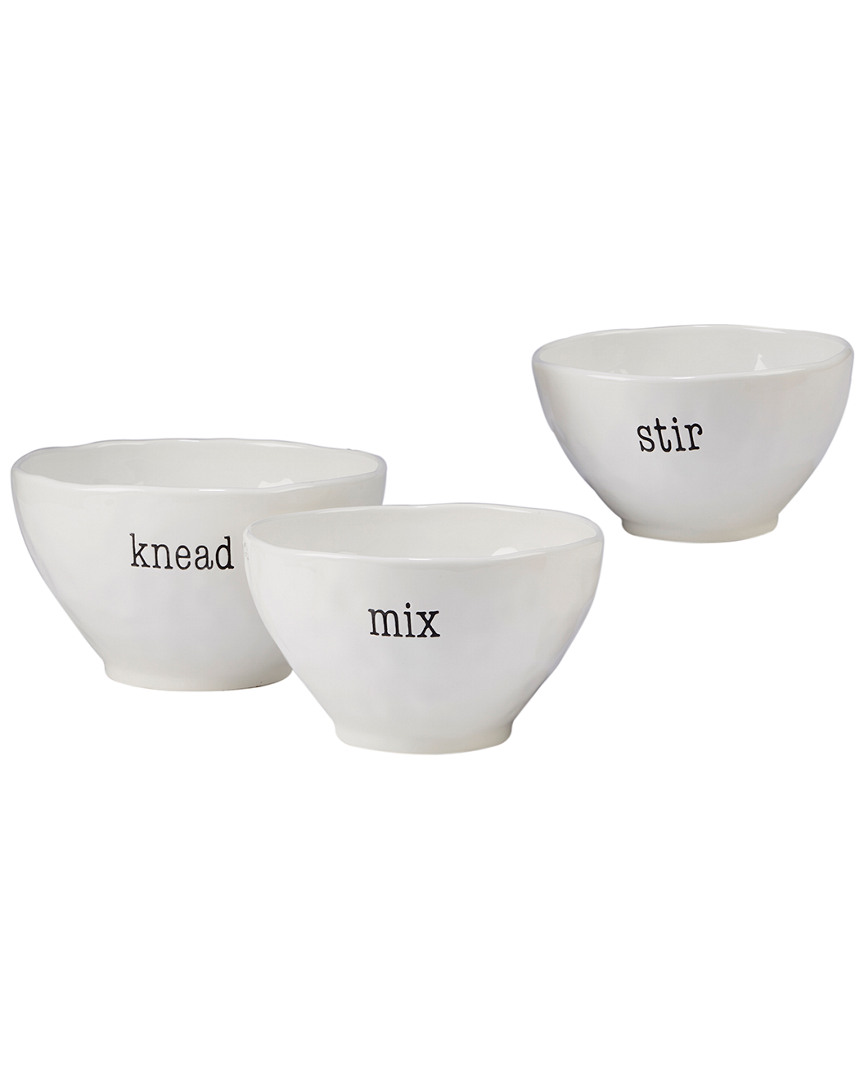 Certified International Just Words 3pc Mixing Bowl Set