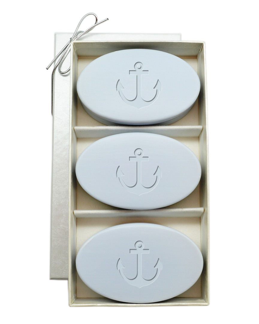 Carved Solutions 3pc Anchor Soap Set