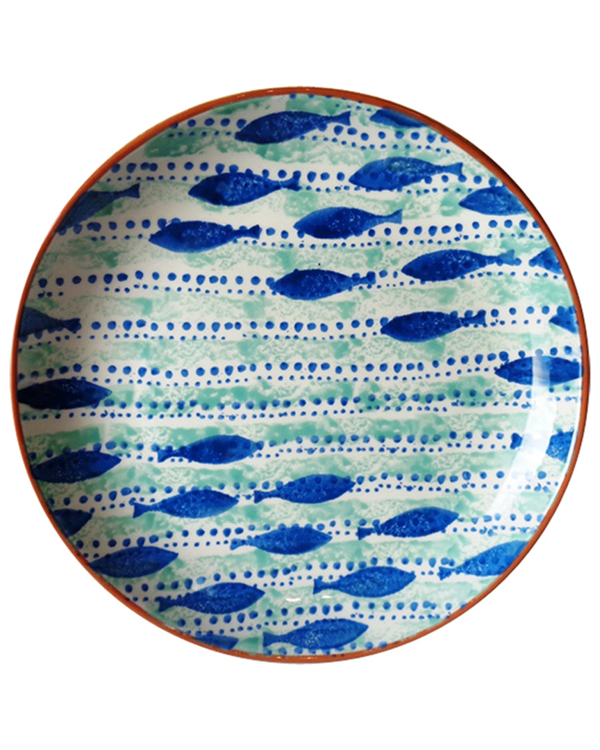 Shop Euro Ceramica Pescador Round Couped Platter