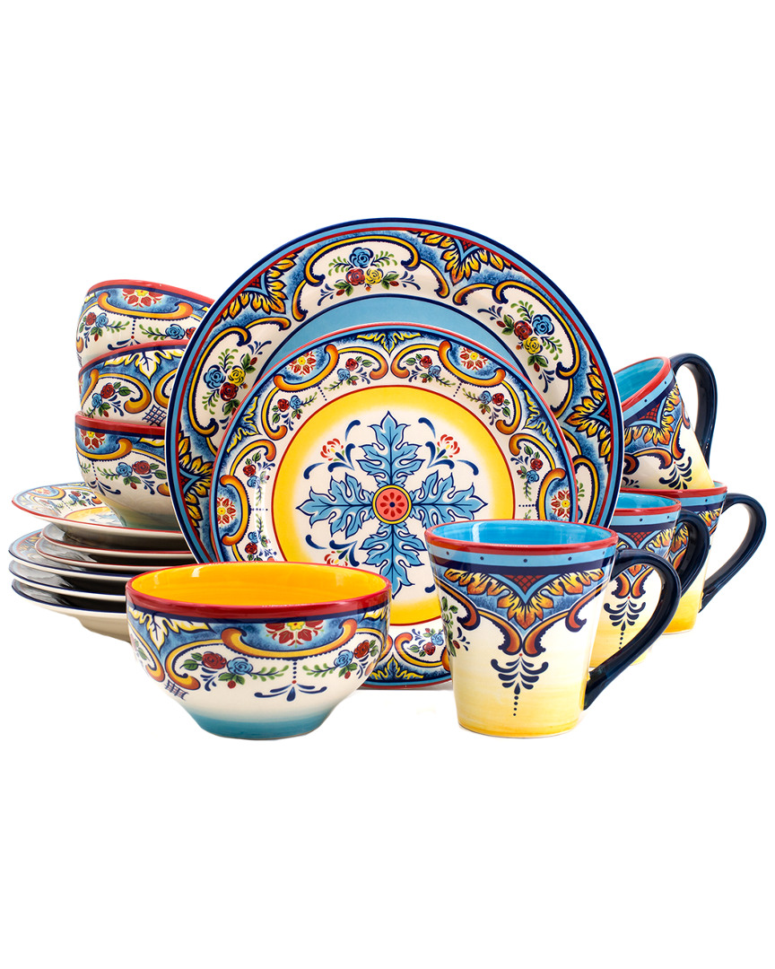 EURO CERAMICA EURO CERAMICA ZANZIBAR 16PC EARTHENWARE DINNERWARE SET