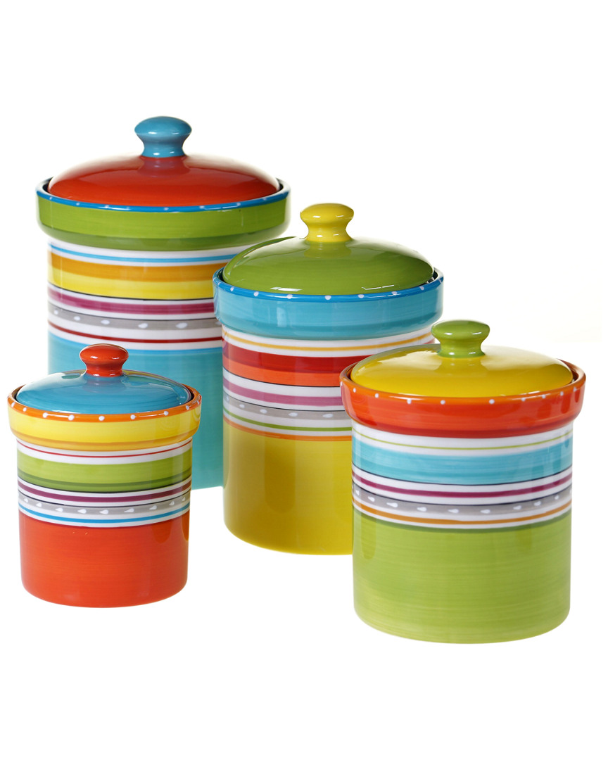 Certified International Mariachi 4pc Canister Set