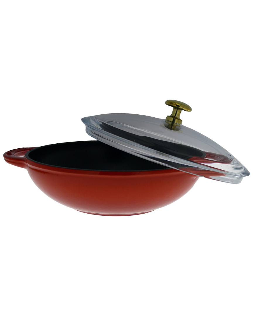 Chasseur 7in French Enameled Cast Iron Wok
