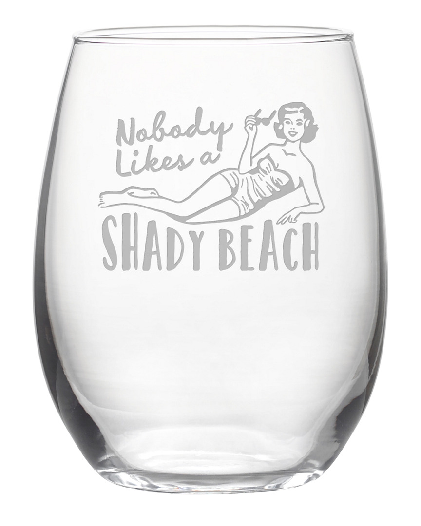 Susquehanna Glass Shady Beach Stemless Wine & Gift Box