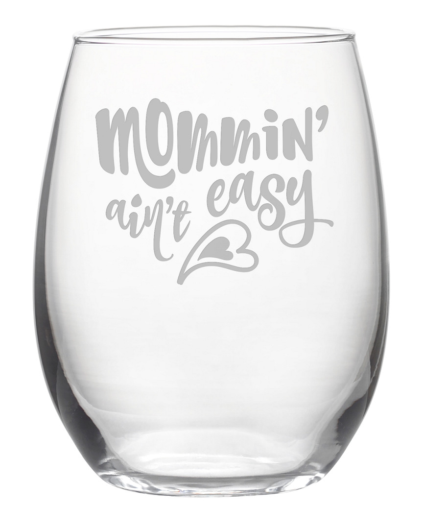 Susquehanna Glass Dnu Unprofitable  Mommin' Ain't Easy Stemless Wine & Gift Box