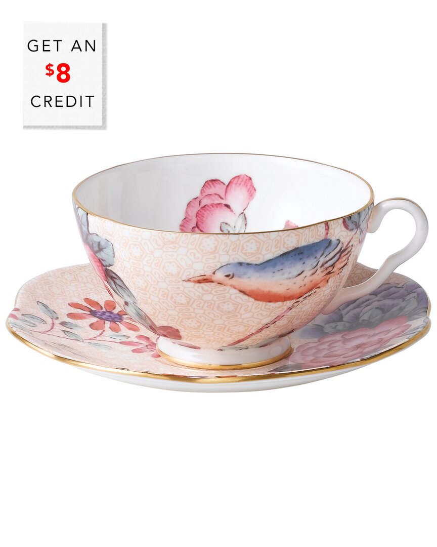 Wedgwood Cuckoo Cup & Saucer 2pc Set With $8 Credit In Nocolor