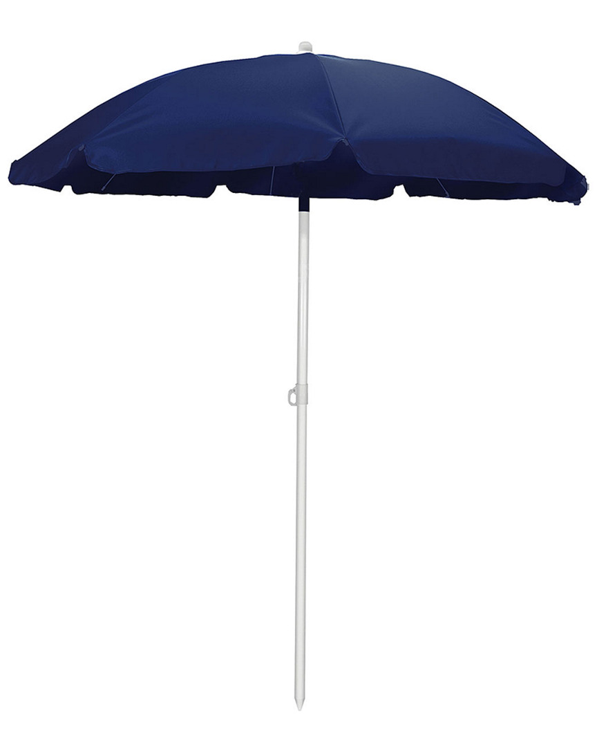 Picnic Time Beach Umbrella In Blue