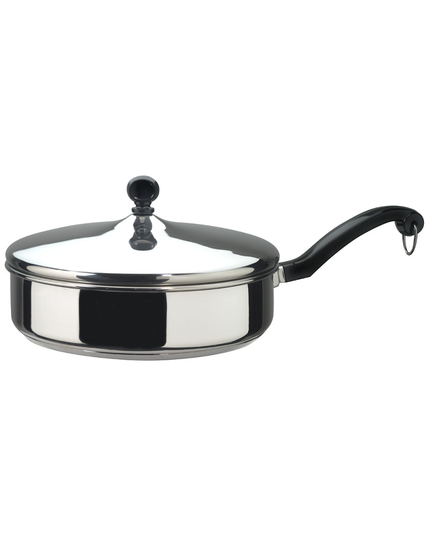 Shop Farberware Classic Series Stainless Steel 2.75qt Covered Saute Pan