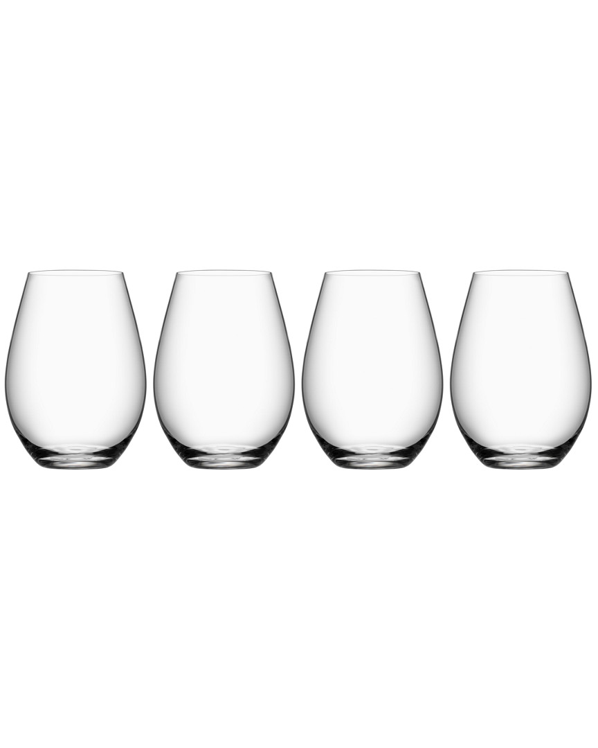 Orrefors More Set Of 4 Stemless Wine Glasses