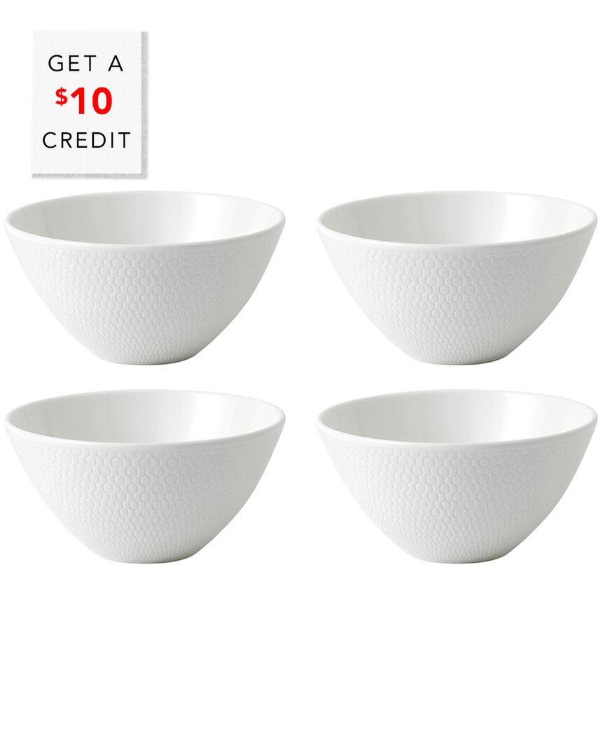 Wedgwood Set Of 4 Gio Dip Bowls With $10 Credit In Nocolor