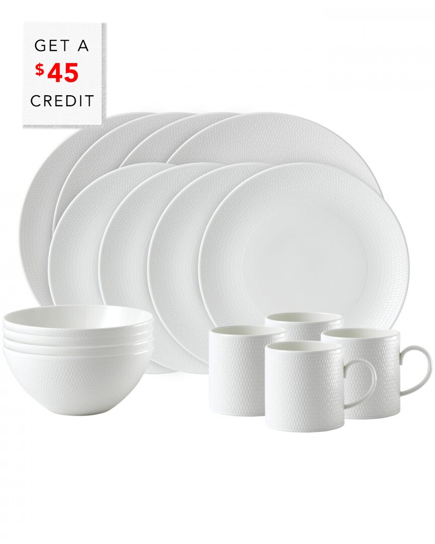 Wedgwood Gio 16pc Dinnerware Set With $45 Credit In Nocolor
