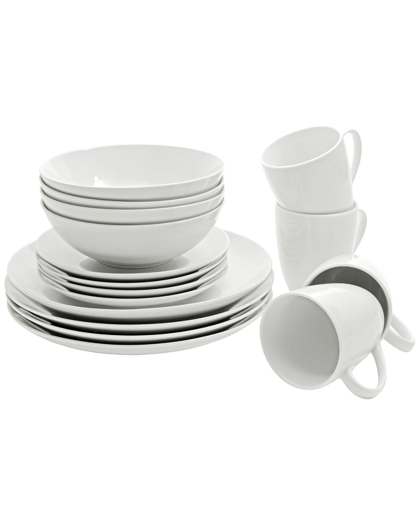 Ten Strawberry Street Simply White 16pc Dinnerware Set