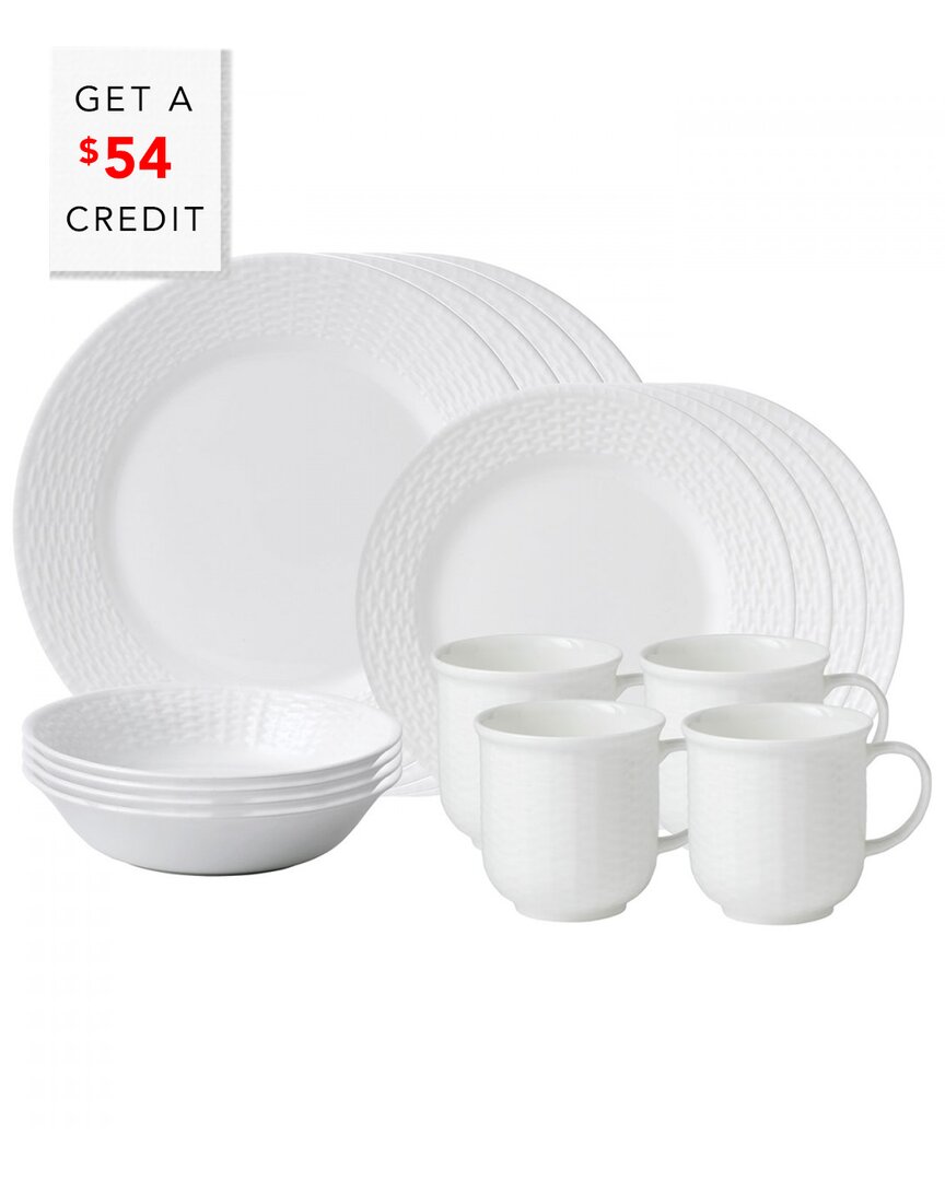 Wedgwood Nantucket Basket 16pc Set With $45 Credit