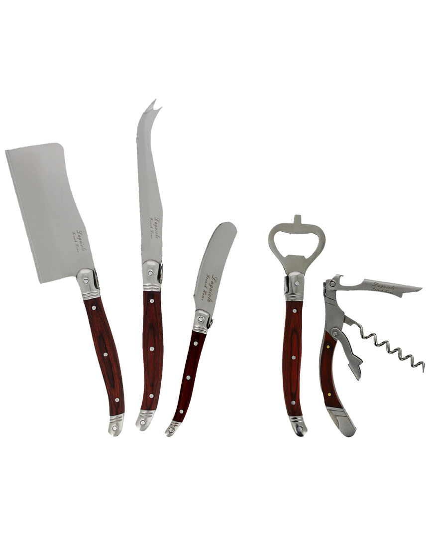 French Home Laguiole 5pc Cheese Knife & Wine