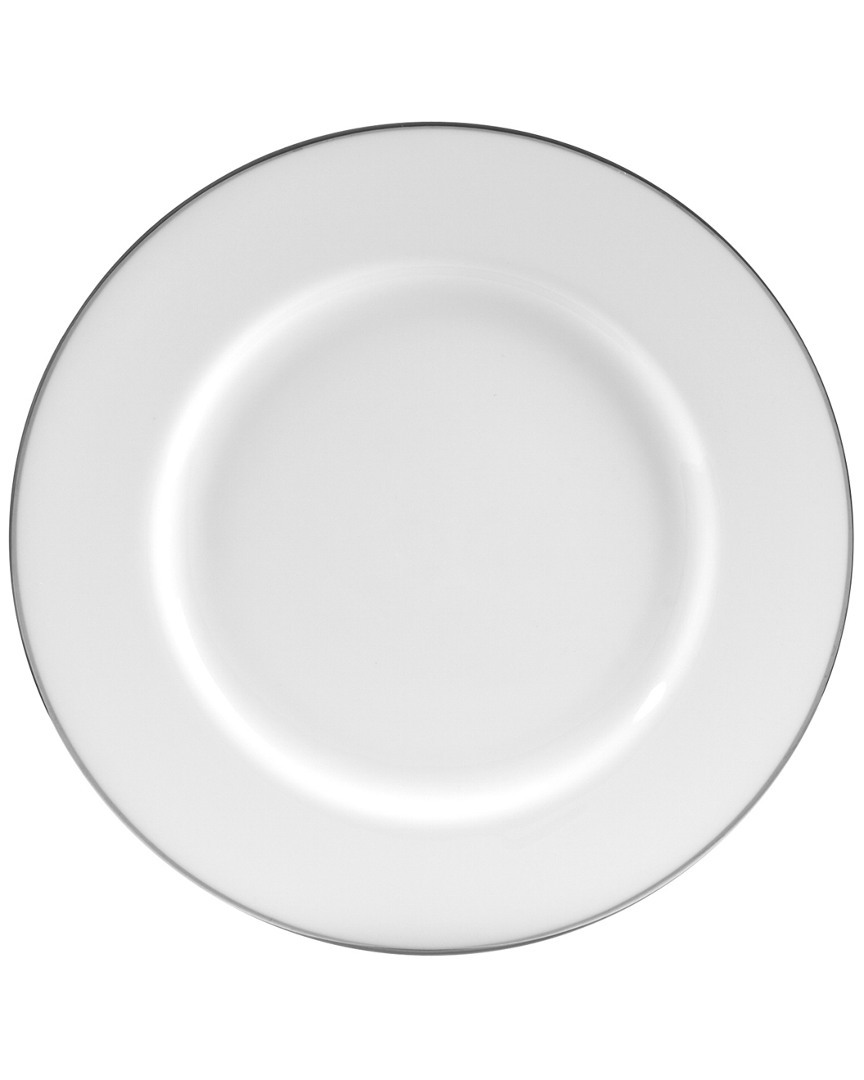 Ten Strawberry Street Set Of Six Silver Line Luncheon Plates