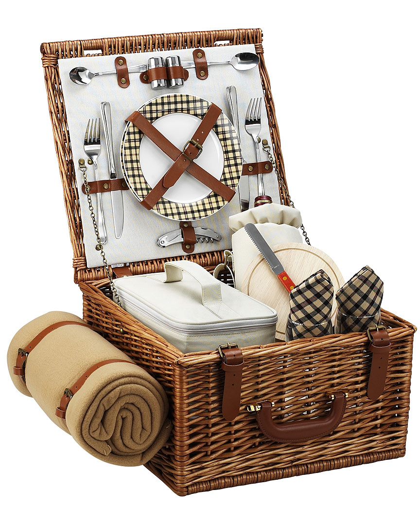 Picnic At Ascot Cheshire Picnic Basket For 2 In Multicolor