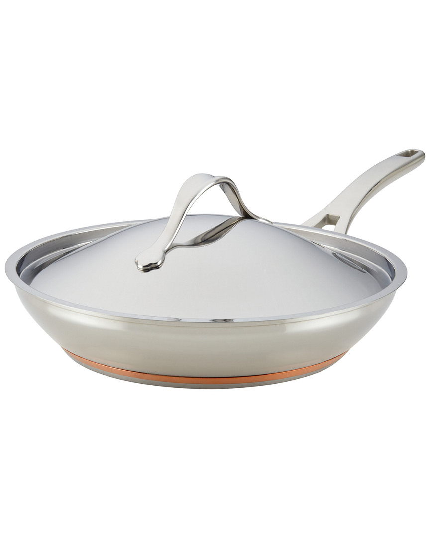 Shop Anolon Nouvelle Copper Stainless Steel 12in Covered French Skillet