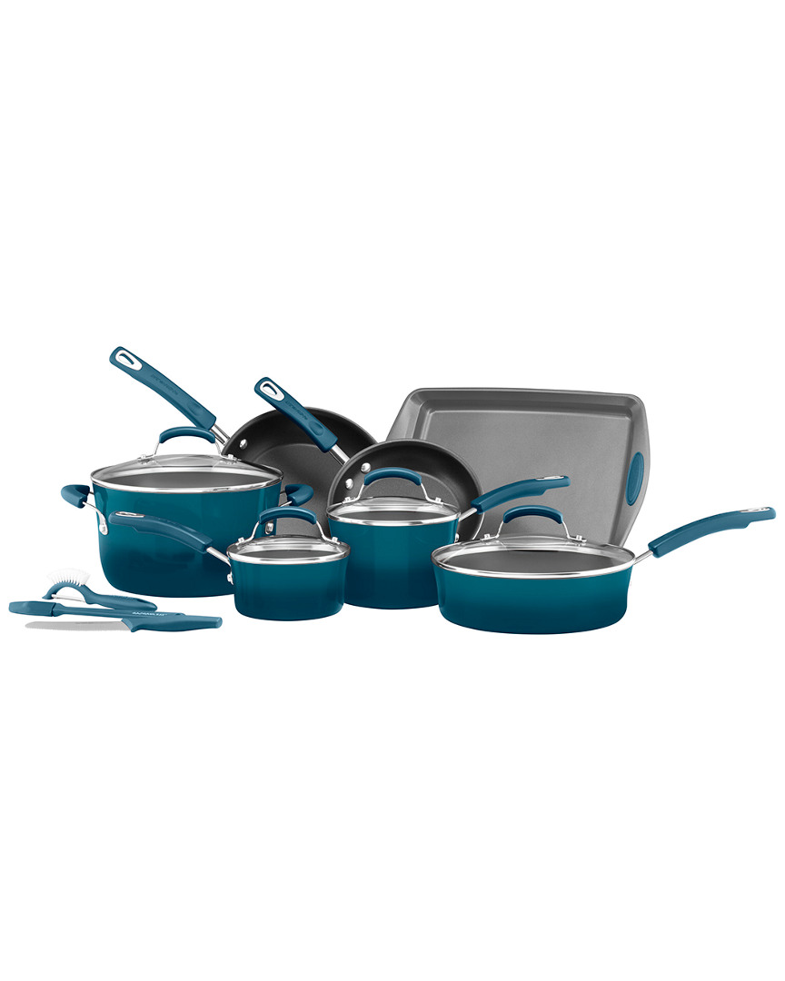 Rachael Ray Classic Brights Collection 14pc Cookware Set