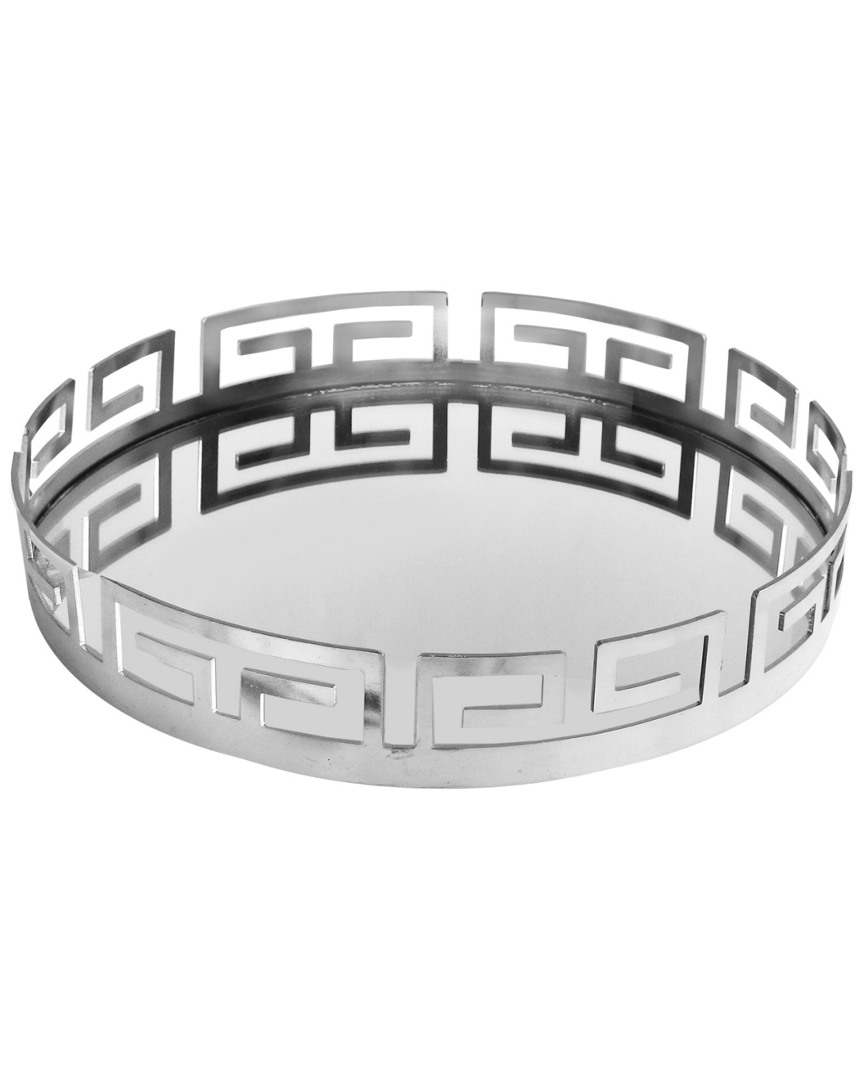 Jay Imports Jay Import 15in Silver Mirror Tray