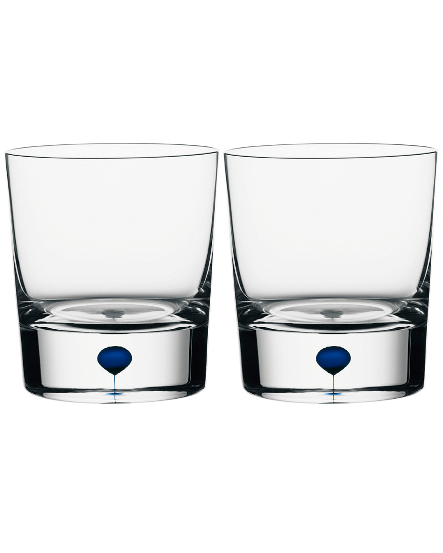 Orrefors Set Of 2 Intermezzo Blue Old Fashioned Glasses In No Color