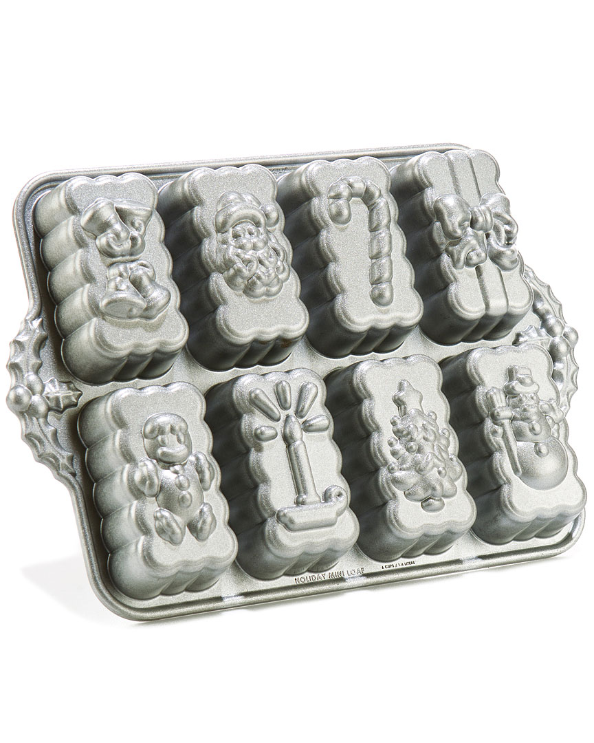 Nordic Ware 8-Cup Holiday Mini Loaf Pan